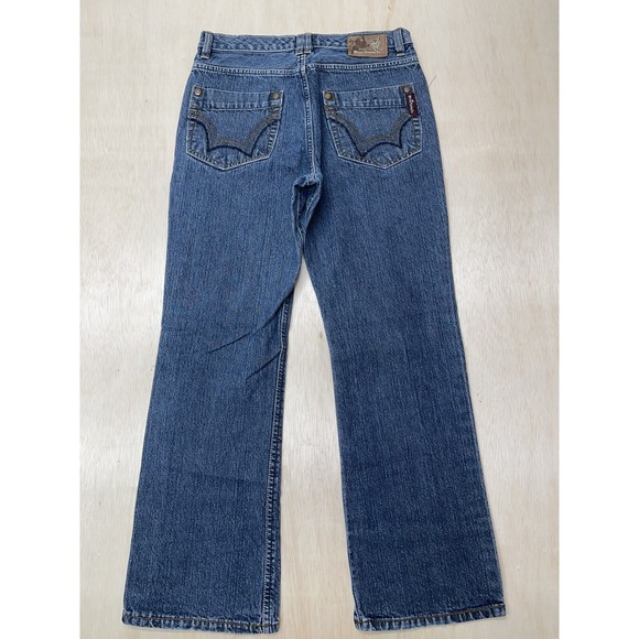 MICROS Young Men SIZE 18 Approx 30x28 Relaxe FIT JEANS DARK WASH - Picture 4 of 9